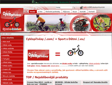 Tablet Screenshot of cykloprivesy.com